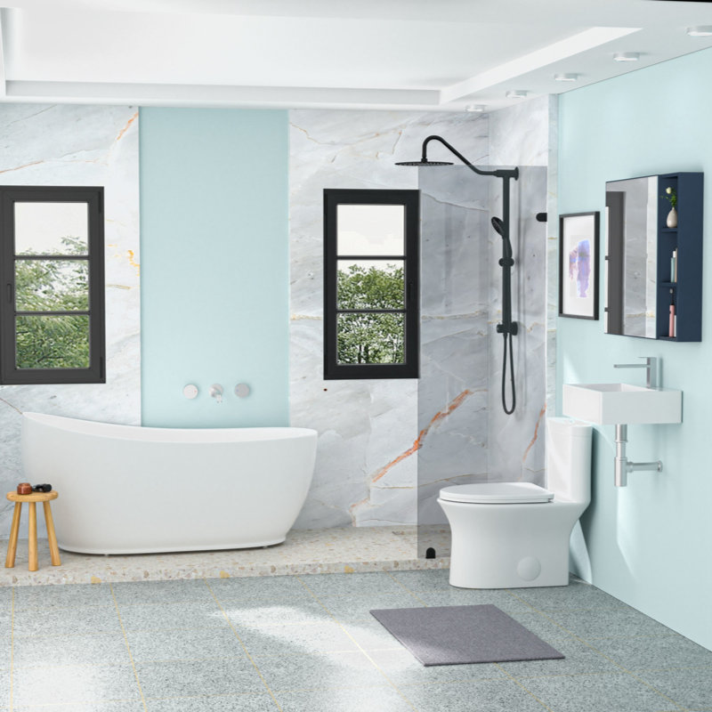 Go Peak Track 16.3'' Ceramic Rectangular Bathroom Sink with Overflow