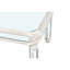 Élégante table basse rectangulaire à miroir avec sculptures rétro, pour les espaces de vie et de bureau