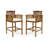 Durable Acacia Patio Bar Stools, Rustic Modern Design For Entertaining