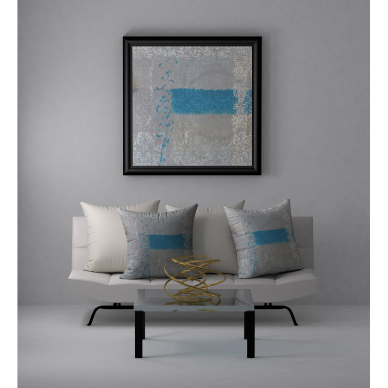Abstract Reversible Throw Pillow, 20" x 20"