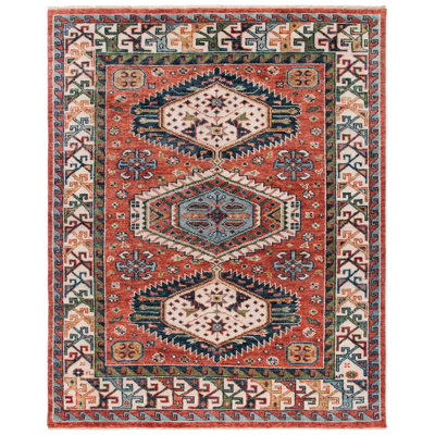 Samarkand 119 Area Rug In Red / Beige