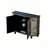 Silver Foil Hand-Painted Accent and Buffet Cabinet