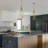 Olney 1-Light Brushed Brass Pendant Light Bulbs Included