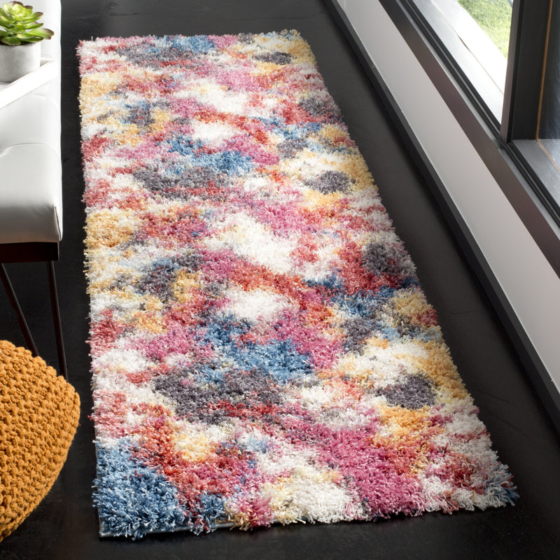 Delma Performance Abstract Rug, Runner 2'3" x 8'