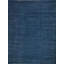 Tovello Modern Handmade Silky Nylon Navy Area Rug-935451002