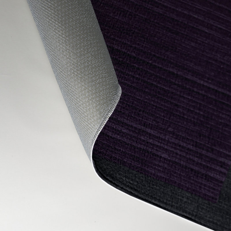 Tapis intérieur / extérieur mauve HorizontalStripes, Rectangulaire 3 pi x 5 pi
