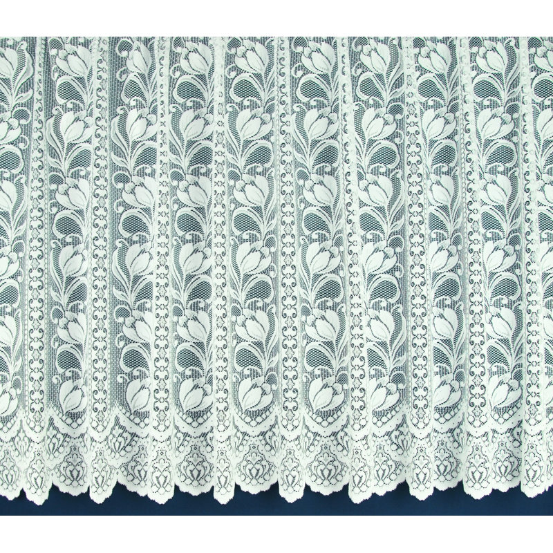 Edmundson Lace Semi Sheer Lace Panels Single Panel, 500 W x 183 D cm