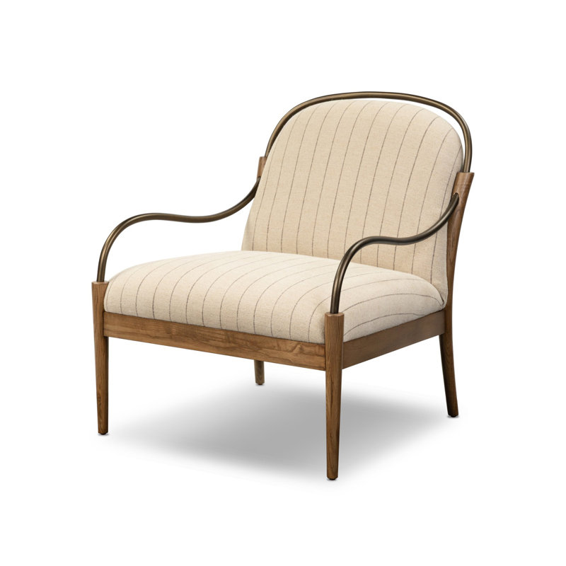 Demi Chair, Lavon Flint Linen Blend
