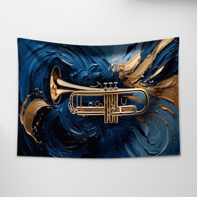 Tapisserie murale «Music Trumpet»