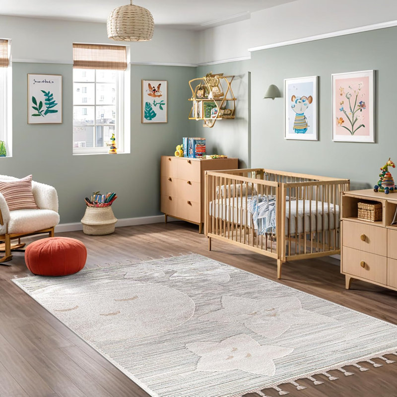 Soft Playful Area Rugs for Kids Playroom Children Bedroom Carpet Cute Cartoon Design Kids Rug KD001, Rectangle 160 x 230 cm