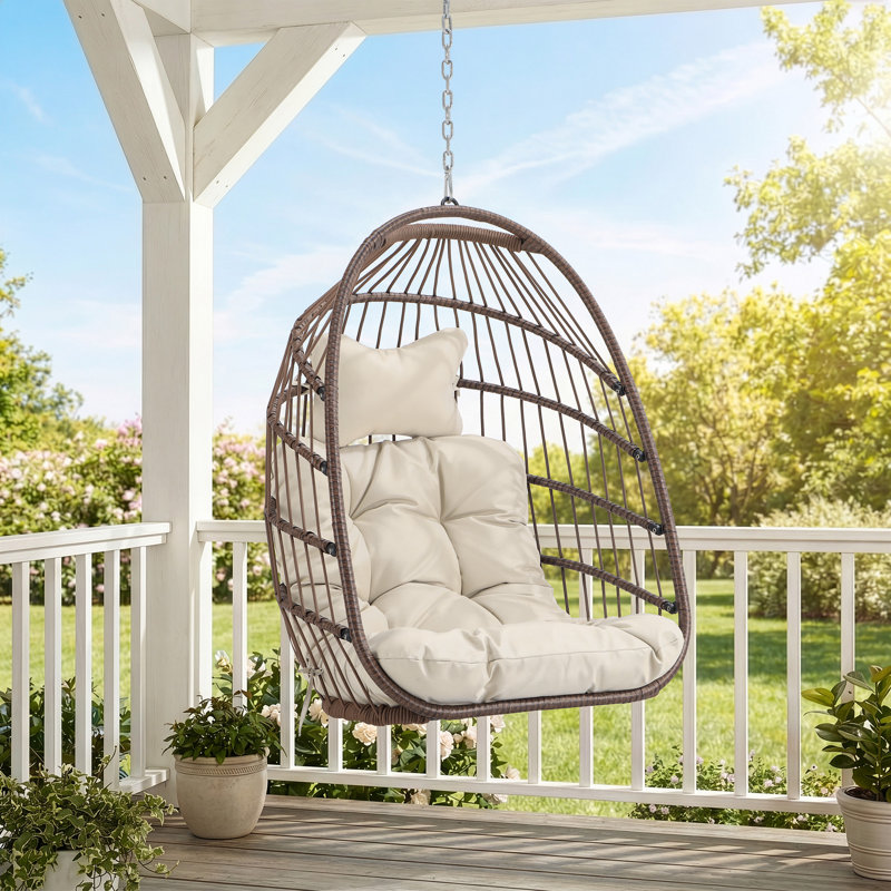 Chorley Hammock Egg Chair Without Stand, Brown/Beige
