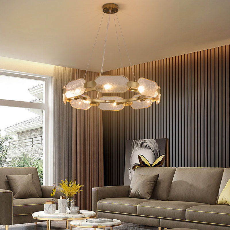 Mona 8 - Light Wagon Wheel Chandelier