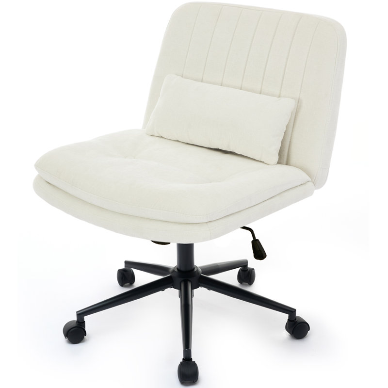 Fauteuil de bureau Criss Cross, Chenille, Blanc