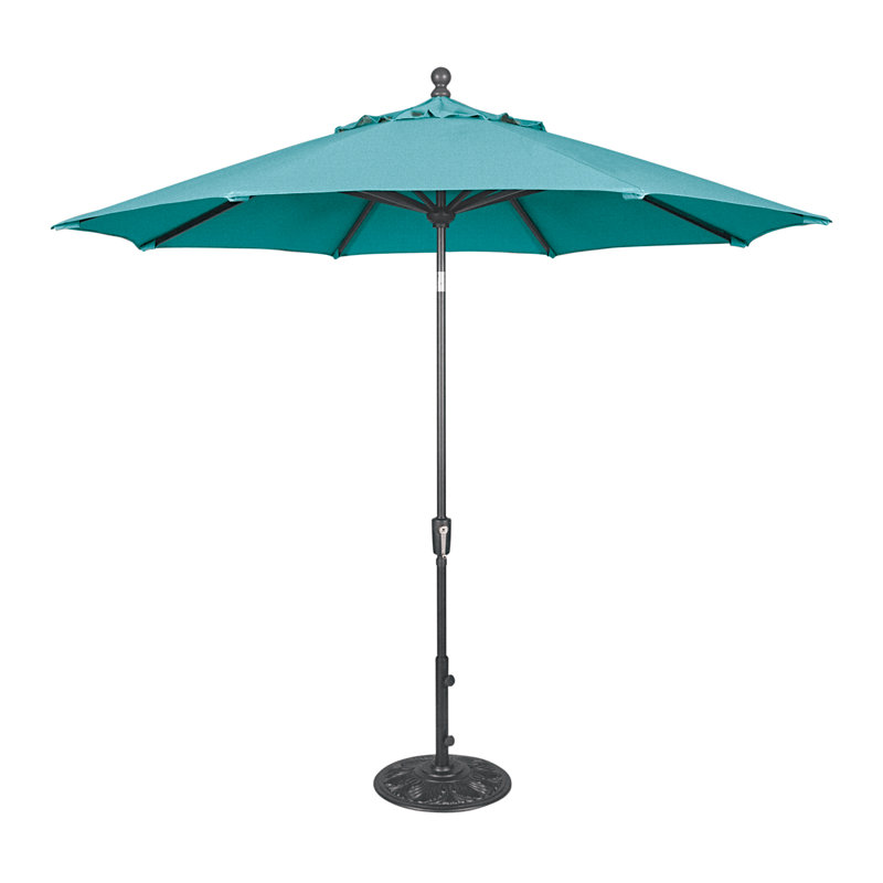 Canela 108'' Market Olefin Umbrella, Canvas Aruba Sunbrella® Canvas, Anthracite