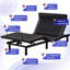 Structure de lit réglable avec matelas en mousse viscoélastique gélifiée blanche de 12 pouces-2055253588