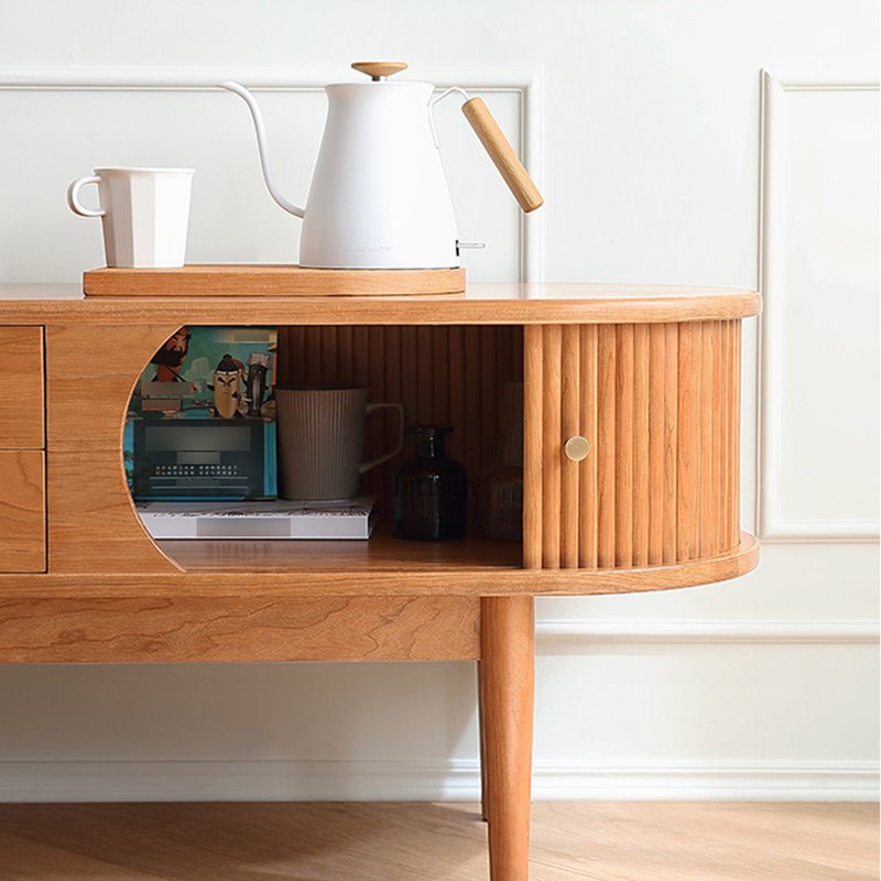 American style solid wood frame TV stand