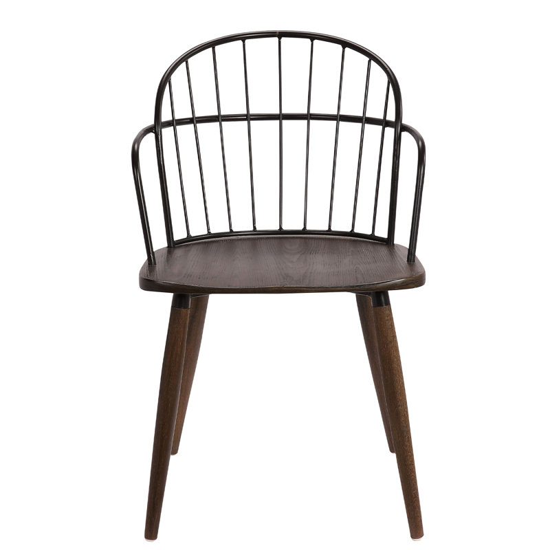 Chaise à accoudoir, Brun