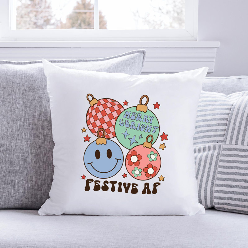 Coussin en polyester Christmas-2, 20 po x 20 po