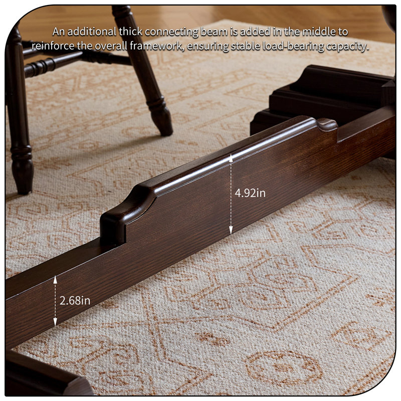 Solid Wood Writing Desk, H 30,7 po x l 55,1 po x P 27,56 po