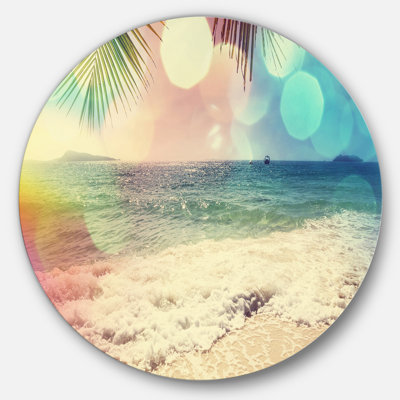 «Colorful Serenity Tropical Beach» - reproduction