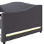 Lit de jour double rembourré avec molleton gris et lit gigogne personnalisable-1434752684-1434752686