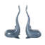 Cole And Grey Metal Dolphin Decorative Bookends With Raised Tails