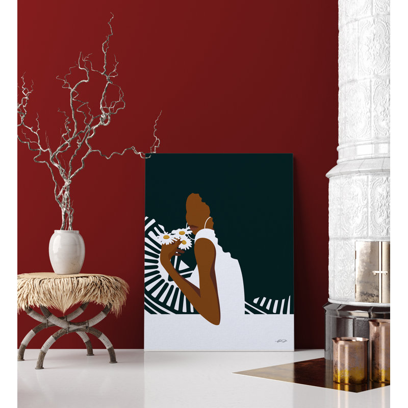 Deja - African American Woman par Ify Ojo - impression sur toile tendue, H 20 po x l 30 po x P 3 po