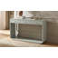 Console, 3 tiroirs de rangement, tablette de présentation, pieds courbés
