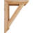 5 1/2"W x 36"D x 48"H Traditional Slat Smooth Bracket, Western Red Cedar-93350587-93350600