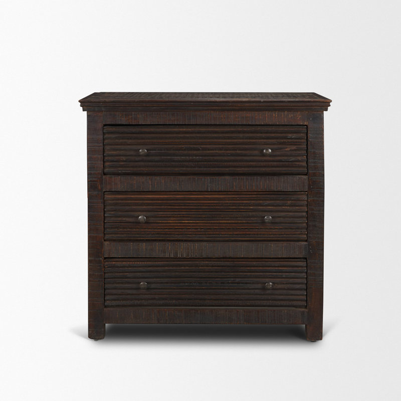Rhett Reclaimed Wood 3 Drawer Cabinet