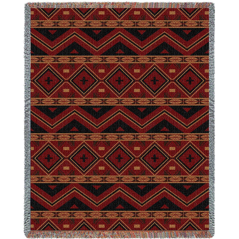 Pure Country Weavers Mesilla Blanket - Southwest Native American Inspired - Gift Tapestry Throw Woven from Cotton - Made in the USA (72x54)
