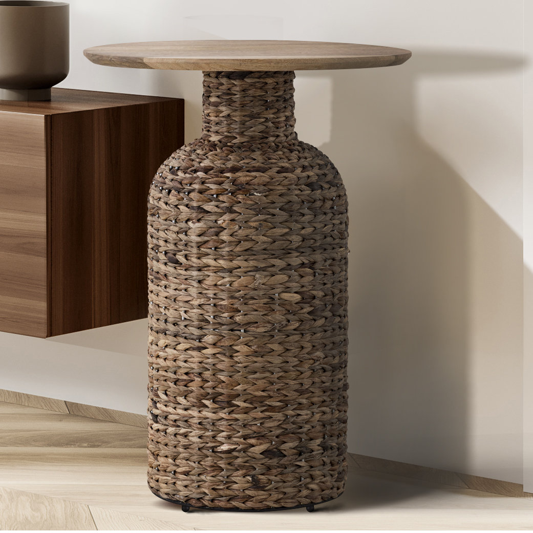 Aaru Seagrass End Table Dovecove