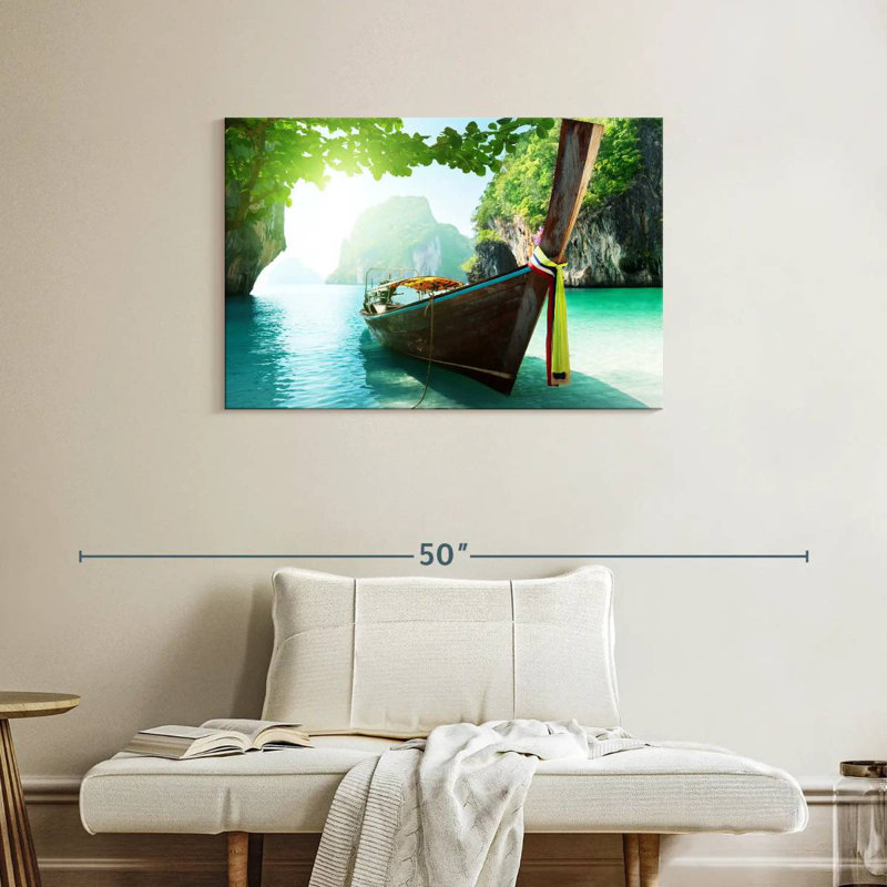 Mehar Thai Island Boat, 24" H x 36" W