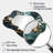 Gold and Green Abstract marble Aura V - Marble Cloud Mirror, Gold Asymmetrical Decorative Wall Mirror, Printed Metal Art-1593325849