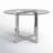 Dern Glass Round Dining Table-50780285-50780283