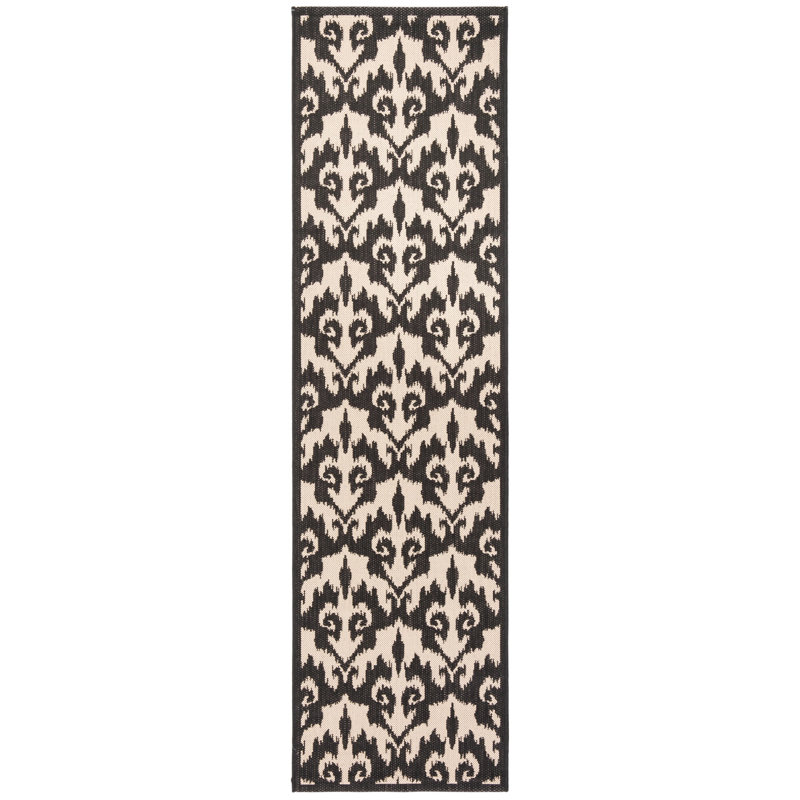 Detisha Performance Damask Rug, Runner 2'4" x 12'