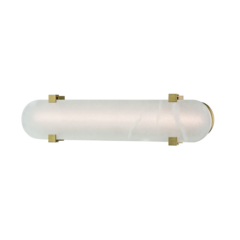 Skylar 1 Light LED Flush Mount, Aged Brass
