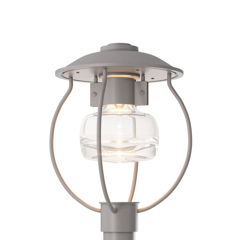 Mason Post Light - Clear Glass, Coastal Burnished Steel