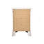 Charmante table de chevet traditionnelle blanche-1016364568