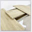 Table de salle à manger pour table de ferme ovale extensible 59 po x 43 po avec tréteaux à feuilles amovibles blanc
