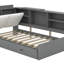 Lit plateforme simple avec tête de lit, tablettes et tiroirs de rangement-1478611171