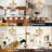 20 inch Modern Ceiling Fan with Lights,Gold Flush Mounted Ceiling Light Fixture with Glass Shade Remote Control for Bedroom Living Room,4*E26 Bulb excl.-2079332761