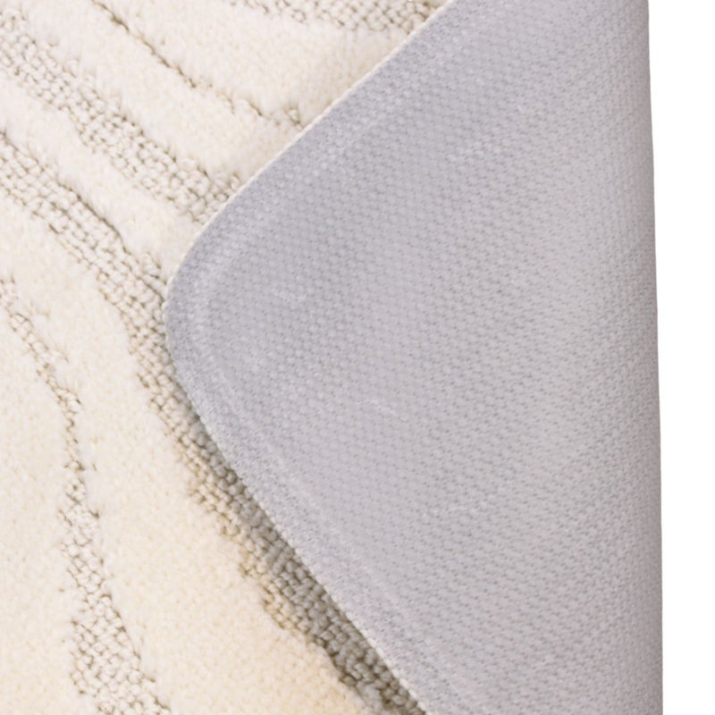 Polypropylene Plastic Bath Mat, Cream