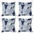 Grey/Blue Palm Leaves
