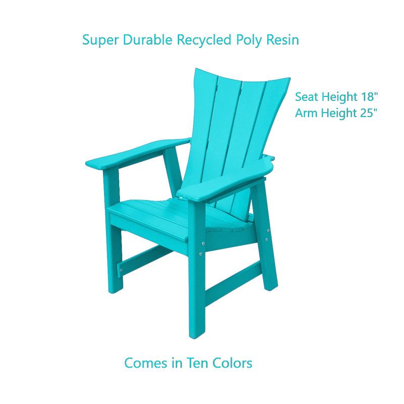Wyano Outdoor Adirondack Chair, Teal