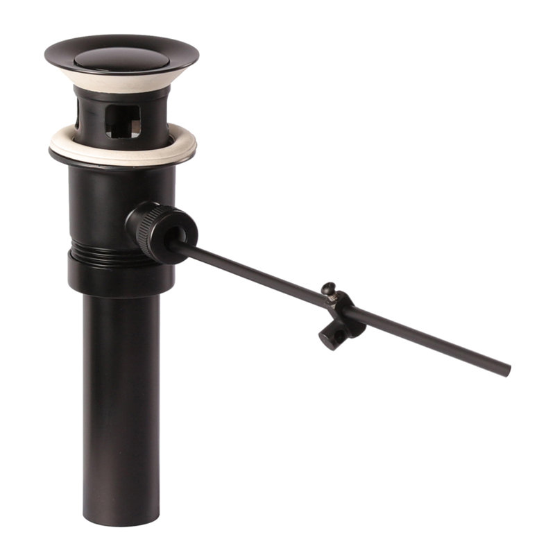 Pop-Up Bathroom Sink Drain, Matte Black