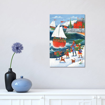 Christmas By The Sea by Peter Adderley - Wrapped Canvas Gallery-Wrapped Canvas Giclée