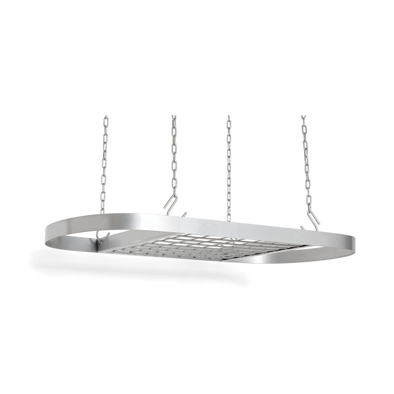 Stainless Steel Oval Hanging Pot Rack