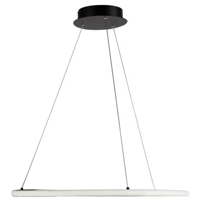 1 - Light Black LED Unique/Statement Pendant