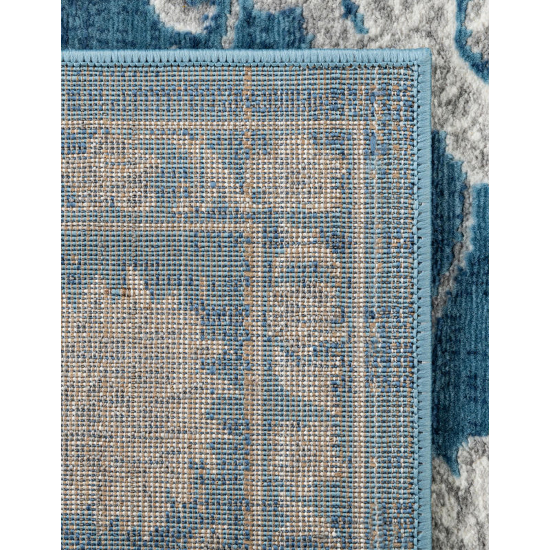 Myatt Blue Rug, Square 10'